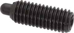 Vlier - 1/2-13, 1-1/4" Thread Length, 1/4" Plunger Projection, Steel Threaded Spring Plunger - 0.247 - 1/4" Max Plunger Diam, 1-1/4" Plunger Length, 6.6 Lb Init End Force, 17.4 Lb Final End Force - Best Tool & Supply