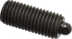 Vlier - 3/4-10, 1-3/4" Thread Length, 5/16" Plunger Projection, Steel Threaded Spring Plunger - 0.373 - 0.374" Max Plunger Diam, 1-3/4" Plunger Length, 6.7 Lb Init End Force, 37.3 Lb Final End Force - Best Tool & Supply