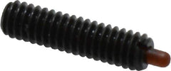 Vlier - 8-32, 5/8" Thread Length, 3/32" Plunger Projection, Steel Threaded Spring Plunger - 0.068 - 0.07" Max Plunger Diam, 5/8" Plunger Length, 0.7 Lb Init End Force, 2.3 Lb Final End Force - Best Tool & Supply