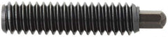 Vlier - 1-8, 2-13/32" Thread Length, 1/2" Plunger Projection, Steel Threaded Spring Plunger - 1/2 (Hex)" Max Plunger Diam, 2-13/32" Plunger Length, 16 Lb Init End Force, 68 Lb Final End Force, 1/2" Hex - Best Tool & Supply