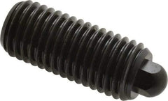 Vlier - 3/4-10, 1-3/4" Thread Length, 5/16" Plunger Projection, Steel Threaded Spring Plunger - 3/8 (Hex)" Max Plunger Diam, 1-3/4" Plunger Length, 6.7 Lb Init End Force, 37.3 Lb Final End Force, 3/8" Hex - Best Tool & Supply