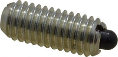 Vlier - 10-32, 0.468" Thread Length, 0.065" Plunger Projection, Steel Threaded Spring Plunger - 0.093" Max Plunger Diam, 0.468" Plunger Length, 1.75 Lb Init End Force, 6.25 Lb Final End Force - Best Tool & Supply