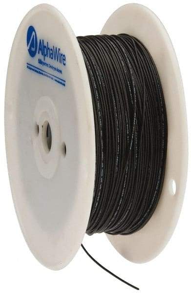 Alpha Wire - 24 AWG, 1 Strand, 305 m OAL, Tinned Copper Hook Up Wire - Black PVC Jacket, 0.052" Diam - Best Tool & Supply