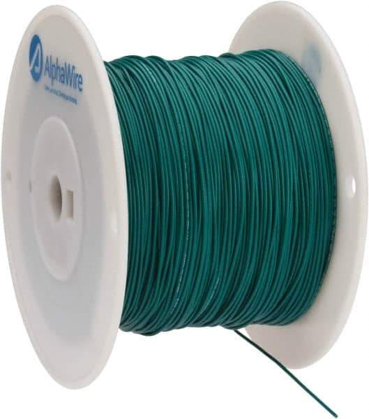 Alpha Wire - 22 AWG, 7 Strand, 305 m OAL, Tinned Copper Hook Up Wire - Green PVC Jacket, 0.062" Diam - Best Tool & Supply