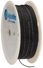 Alpha Wire - 22 AWG, 1 Strand, 305 m OAL, Tinned Copper Hook Up Wire - Black PVC Jacket, 0.057" Diam - Best Tool & Supply