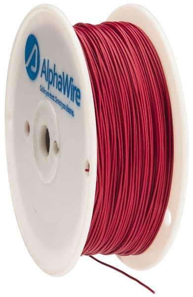 Alpha Wire - 22 AWG, 1 Strand, 305 m OAL, Tinned Copper Hook Up Wire - Red PVC Jacket, 0.057" Diam - Best Tool & Supply