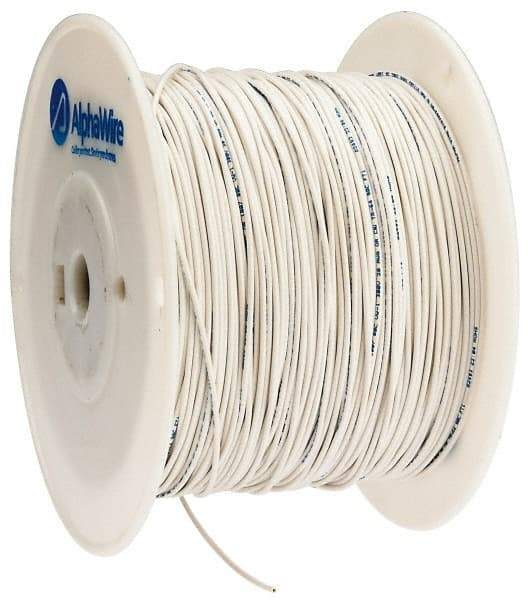 Alpha Wire - 20 AWG, 10 Strand, 305 m OAL, Tinned Copper Hook Up Wire - White PVC Jacket, 0.069" Diam - Best Tool & Supply