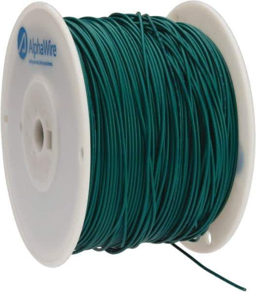 Alpha Wire - 18 AWG, 16 Strand, 305 m OAL, Tinned Copper Hook Up Wire - Green PVC Jacket, 0.079" Diam - Best Tool & Supply