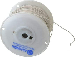 Alpha Wire - 18 AWG, 1 Strand, 305 m OAL, Tinned Copper Hook Up Wire - White PVC Jacket, 0.072" Diam - Best Tool & Supply