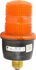 Federal Signal Corp - 120 VAC, 4X NEMA Rated, Strobe Tube, Amber, Low Profile Mini Strobe Light - 65 to 95 Flashes per min, 3-1/8 Inch Diameter, 6.1 Inch High, IP66 Ingress Rating, Screw Mount - Best Tool & Supply