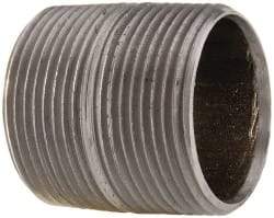 Value Collection - Schedule 40, 1-1/4" Diam x 1-5/8" Long Steel Black Pipe Nipple - Threaded - Best Tool & Supply