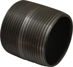 B&K Mueller - Schedule 40, 2-1/2" Diam x 2-1/2" Long Steel Black Pipe Nipple - Threaded - Best Tool & Supply