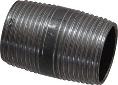 Value Collection - Schedule 40, 3/4" Diam x 1-1/2" Long Steel Black Pipe Nipple - Threaded - Best Tool & Supply