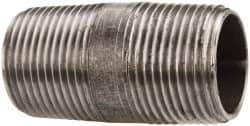 Value Collection - Schedule 40, 3/4" Diam x 2" Long Steel Black Pipe Nipple - Threaded - Best Tool & Supply