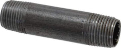 Value Collection - Schedule 40, 3/8" Diam x 2-1/2" Long Steel Black Pipe Nipple - Threaded - Best Tool & Supply