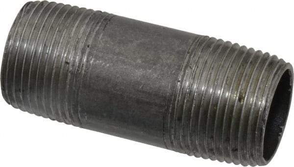 Value Collection - Schedule 40, 3/4" Diam x 2-1/2" Long Steel Black Pipe Nipple - Threaded - Best Tool & Supply