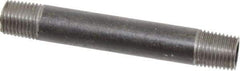 Value Collection - Schedule 40, 1/4" Diam x 3-1/2" Long Steel Black Pipe Nipple - Threaded - Best Tool & Supply