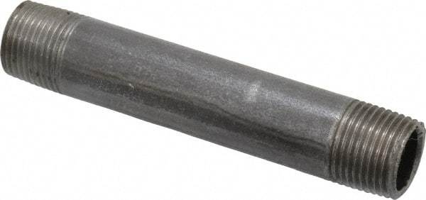 Value Collection - Schedule 40, 3/8" Diam x 3-1/2" Long Steel Black Pipe Nipple - Threaded - Best Tool & Supply