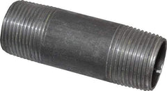 Value Collection - Schedule 40, 1" Diam x 3-1/2" Long Steel Black Pipe Nipple - Threaded - Best Tool & Supply