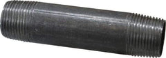 Value Collection - Schedule 40, 3/4" Diam x 4" Long Steel Black Pipe Nipple - Threaded - Best Tool & Supply