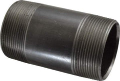 Value Collection - Schedule 40, 2" Diam x 4" Long Steel Black Pipe Nipple - Threaded - Best Tool & Supply