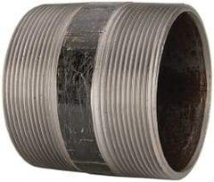 B&K Mueller - Schedule 40, 4" Diam x 4" Long Steel Black Pipe Nipple - Threaded - Best Tool & Supply