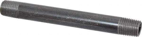 Value Collection - Schedule 40, 1/4" Diam x 4-1/2" Long Steel Black Pipe Nipple - Threaded - Best Tool & Supply