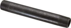 Value Collection - Schedule 40, 3/8" Diam x 4-1/2" Long Steel Black Pipe Nipple - Threaded - Best Tool & Supply