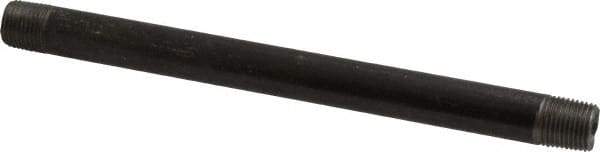 Value Collection - Schedule 40, 1/8" Diam x 5" Long Steel Black Pipe Nipple - Threaded - Best Tool & Supply