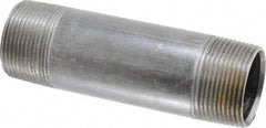 Value Collection - Schedule 40, 1-1/4" Diam x 5" Long Steel Black Pipe Nipple - Threaded - Best Tool & Supply