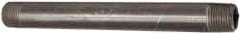 Value Collection - Schedule 40, 3/8" Diam x 6" Long Steel Black Pipe Nipple - Threaded - Best Tool & Supply