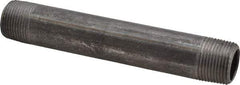 Value Collection - Schedule 40, 3/4" Diam x 6" Long Steel Black Pipe Nipple - Threaded - Best Tool & Supply