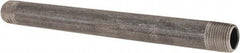 B&K Mueller - Schedule 40, 3/8" Diam x 7" Long Steel Black Pipe Nipple - Threaded - Best Tool & Supply