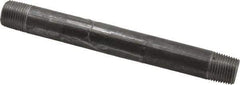 B&K Mueller - Schedule 40, 1/2" Diam x 7" Long Steel Black Pipe Nipple - Threaded - Best Tool & Supply