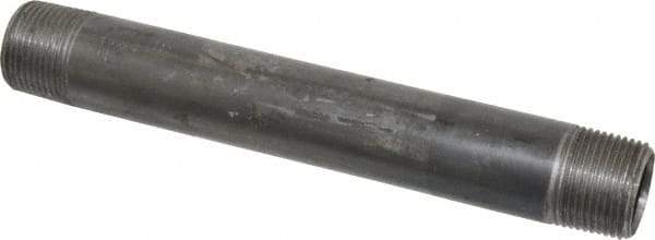 B&K Mueller - Schedule 40, 3/4" Diam x 7" Long Steel Black Pipe Nipple - Threaded - Best Tool & Supply