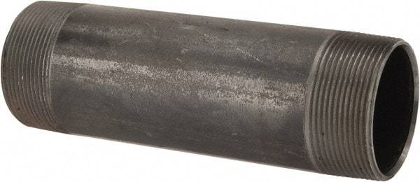 B&K Mueller - Schedule 40, 2" Diam x 7" Long Steel Black Pipe Nipple - Threaded - Best Tool & Supply