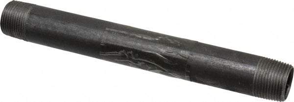 Value Collection - Schedule 40, 3/4" Diam x 8" Long Steel Black Pipe Nipple - Threaded - Best Tool & Supply