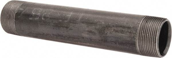 B&K Mueller - Schedule 40, 1-1/2" Diam x 9" Long Steel Black Pipe Nipple - Threaded - Best Tool & Supply