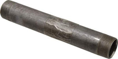 B&K Mueller - Schedule 40, 1-1/4" Diam x 10" Long Steel Black Pipe Nipple - Threaded - Best Tool & Supply