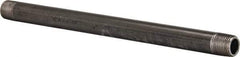 B&K Mueller - Schedule 40, 1/2" Diam x 11" Long Steel Black Pipe Nipple - Threaded - Best Tool & Supply