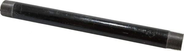 B&K Mueller - Schedule 40, 3/4" Diam x 11" Long Steel Black Pipe Nipple - Threaded - Best Tool & Supply