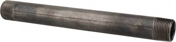 B&K Mueller - Schedule 40, 1" Diam x 11" Long Steel Black Pipe Nipple - Threaded - Best Tool & Supply