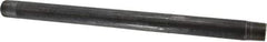 B&K Mueller - Schedule 40, 1/2" Diam x 12" Long Steel Black Pipe Nipple - Threaded - Best Tool & Supply