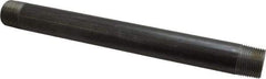 B&K Mueller - Schedule 40, 1" Diam x 12" Long Steel Black Pipe Nipple - Threaded - Best Tool & Supply