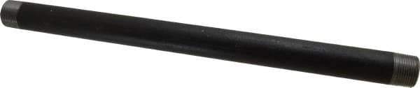 B&K Mueller - Schedule 40, 1" Diam x 18" Long Steel Black Pipe Nipple - Threaded - Best Tool & Supply