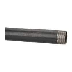 B&K Mueller - Schedule 40, 1-1/2" Diam x 24" Long Steel Black Pipe Nipple - Threaded - Best Tool & Supply