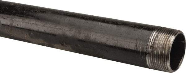 B&K Mueller - Schedule 40, 1-1/2" Diam x 48" Long Steel Black Pipe Nipple - Threaded - Best Tool & Supply