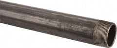 B&K Mueller - Schedule 40, 1-1/2" Diam x 60" Long Steel Black Pipe Nipple - Threaded - Best Tool & Supply