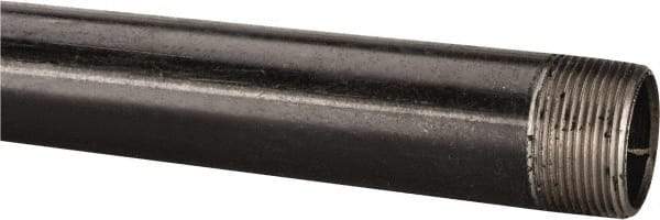 B&K Mueller - Schedule 40, 1-1/4" Diam x 72" Long Steel Black Pipe Nipple - Threaded - Best Tool & Supply