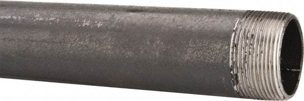 B&K Mueller - Schedule 40, 1-1/2" Diam x 72" Long Steel Black Pipe Nipple - Threaded - Best Tool & Supply